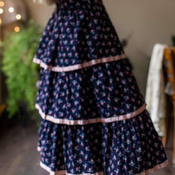 Candi Jones Vintage Patchwork Quilted Style Prairie Dress - Picture 5 of 7